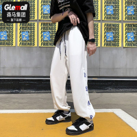 森马集团旗下GLEMALL运动卫裤男夏宽松工装休闲学生潮流篮球排扣