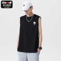 森马集团旗下GleMall男士背心2022新款夏季衣服纯棉潮流无袖t恤男