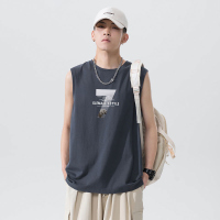 森马集团旗下GleMall男士背心2022新款夏季纯棉外穿潮流无袖t恤男