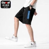 GleMall男士夏季印花潮流休闲2021新款宽松外穿百搭短裤