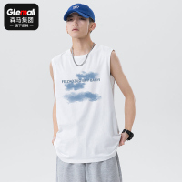 森马集团旗下GleMall夏季背心男士潮流宽松运动上衣纯棉无袖T恤男