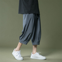 森马集团旗下GleMall夏季速干运动七分裤男生冰丝薄款过膝休闲裤