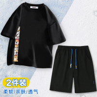 森马集团旗下GleMall新款潮男夏天短袖t恤男休闲宽松短袖套装男