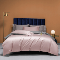 杉杉 长绒棉抗菌四件套(豆沙粉+流光灰)