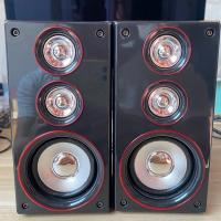 木质木箱一对+音控二米线 手机重低音炮音箱笔记本电脑音响多媒体台式USB小音箱迷你低音炮