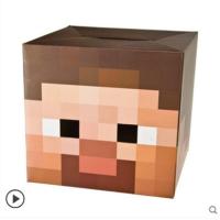 史蒂夫 头套 minecraft我的世界游戏周边钻石剑玩具模型泡沫剑武器火炬道具