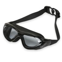 黑色 骐浪潜水眼镜防水防雾大框成人男女通用竞速级游泳度假泳镜游泳镜
