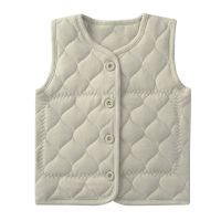 豆绿 73cm 贴身儿童马甲宝宝厚加绒保暖马夹内穿打底男童女童婴儿棉背心秋冬