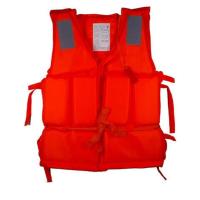 传统绑带款儿童橘色 70斤内 游泳安全装备水上浮力救生衣儿童防溺水背心潜水船用保暖泡沫衣服