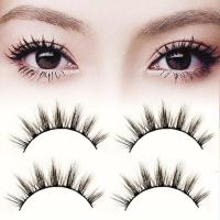 小恶魔3D假睫毛自然纤长浓密眼睫毛女单簇卷翘仿真漫画芭比仙子毛