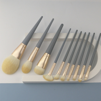 10支蓝乔刷 其它材质 10支蓝乔化妆刷套装初学者刷子沧州散粉刷眼影刷粉底刷动物毛工具