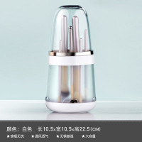 #化妆刷收纳盒[月光白] 化妆刷收纳桶防尘大容量带珍珠笔筒刷具桶眉笔眼线眼影刷子收纳盒