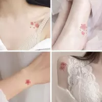 纹身贴脚踝女ins风锁骨脖子持久防水彼岸真可爱小图案手背