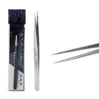 悦意花 - 直尖头镊子 嫁接睫毛镊子专用开花高精度种睫毛工具尖头直镊子弯头夹子不锈钢