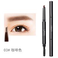 #03 韩国UNNY眉笔悠宜自动旋转双头眉笔带眉刷椭圆头易上色自然初学者