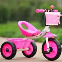 粉色经典款 三轮车儿童脚踏车手推女宝宝骑车子坐小童自行车童车1-2-3-5岁半