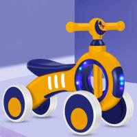太空人无音乐无灯光黄蓝 儿童平衡车无脚踏1到3岁扭扭车婴儿玩具车可坐人溜溜车滑滑行车