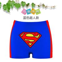 单条-超人 L(建议体重15-30斤) 儿童泳裤男童泡温泉游泳裤小中大童短裤舒适泳装儿童泳帽泳裤装备