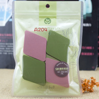 A204 绿素SBR粉扑干湿两用粉饼扑粉底BB霜化妆棉扑4片装