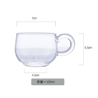 150ML茶杯 泡茶壶玻璃过滤家用耐高温养生壶功夫茶具电陶炉加热煮茶器防爆裂