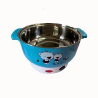 加厚蓝色-20CM单锅(无赠品 加厚蓝色-20CM单 小熊电炒锅多功能家用电热锅电饭煲锅宿舍小电锅电煮锅蒸煮一体电