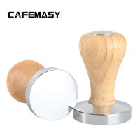 51mm 半自动咖啡手柄49mm压粉器51mm木柄57.5mm粉锤咖啡机58mm