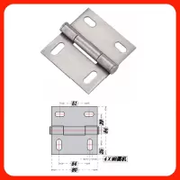 80*84mm-四孔门铰6024 拉丝不锈钢 不锈钢合页 蒸箱 蒸柜蒸饭机柜门铰链 烘箱冷库门轴铰链 厨具配件