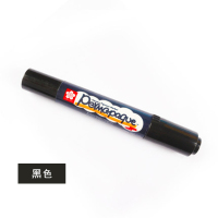 黑色 日本樱花SAKURA水性双头记号笔XZPK-T彩色大头笔油性笔标记笔粗头