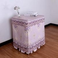 紫色欧花长38*宽31*高45cm 提示:勾选后可编辑 保险柜防尘罩套欧式布艺家用置物架防尘罩保险箱遮挡装饰套五面罩