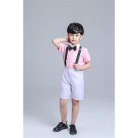 男童背带 粉色 100cm 六一幼儿粉可爱勇气大爆发舞蹈服女童蝴蝶裙儿童蓬蓬公主裙演出服