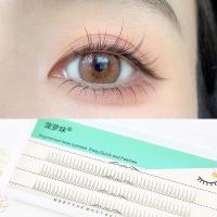 下睫毛 5mm 假睫毛自然女下睫毛V型小恶魔化妆师专用柔软磨尖分段仙子漫画眼