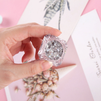 四角星(镭射银色) 眼妆亮钻泪钻亮片泪痣贴舞台妆亮晶晶脸部装饰眼角提亮粉闪粉啫喱