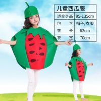 儿童西瓜服 西瓜摄影服饰胡萝卜衣服演出服儿童卡通茄子表演番茄夏季小孩杨桃