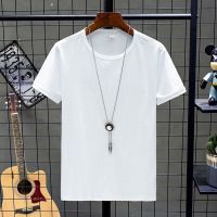 单上衣T21-白色 [纯色内搭] M 体重80-95斤 夏季男士套装中国风休闲套装宽松复古薄款开衫两件套唐装大码男装