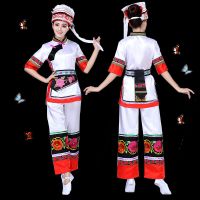 如图 S 白族服装女 云南大理 白族服装女 成人 舞蹈演出服装少数民族服装