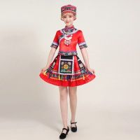 J款 送头饰 S 少数民族服装女贵州苗族演出服饰广西壮族刺绣表演男土家族舞蹈