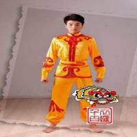 黄色打鼓服 150 民族服装打鼓服演出服舞龙舞狮表演服腰鼓服武术舞台服男士秧歌服