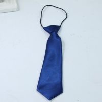 深蓝色领带 儿童领带韩版男女童西装中大童 小学生表演领带蝴蝶结配饰领带
