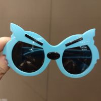 皱眉镜 浅蓝 眼镜 儿童眼镜玩具小孩潮妞配饰卡通遮阳镜太阳镜宝宝墨镜可爱男女韩国