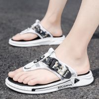 白色 39 男士拖鞋人字拖夏季室外凉鞋潮流韩版夏天学生外穿防滑沙滩鞋凉拖