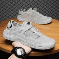 浅灰[主图款] 收藏优先发货 39 [收藏+关注+5星晒图领5元] 沙滩鞋男防滑软底涉水溯溪男士户外驾车登山工地工作上班