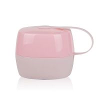 粉色 婴儿奶嘴盒 便携式外出宝宝安抚奶嘴收纳盒 防尘卫生手提盒通用