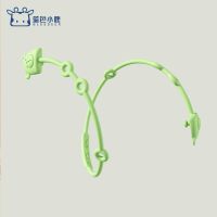 全硅胶可啃咬[55CM] 晨雾绿(opp袋装) 婴儿宝宝牙胶磨牙棒防掉链挂绳外出硅胶安抚奶嘴链可咬可水煮玩具
