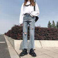 破洞九分裤 S ins超火背带裙女春夏韩版慵懒风学生吊带牛仔短裙宽松显瘦连衣裙