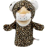 花色 花豹嘴能动 语言训练嘴巴能动的张嘴手偶儿童玩具毛绒动物手套玩偶幼儿园早教