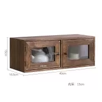 DZ-09重烧 实木防尘茶杯架茶壶展示盒茶具置物盒茶宠收纳柜博古架茶叶展示柜