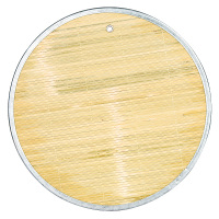 天然竹面[1只装]40cm 天然竹制盖帘饺子帘家用圆形饺子盘托盘加厚包边水饺垫包饺子餐垫