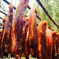 后腿腊肉(半肥半瘦)500g 叨叨姐四川柴火烟熏腊肉五花肉瘦后腿腊排骨腌腊熏肉川味道土特产