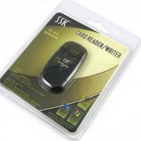 深卡其布色 USB2.0 SSK 飚王 MMC卡读卡器 SD读卡器 双帽SD卡读卡器 TF/MiniSD加卡套