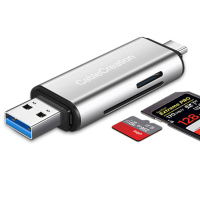 钛空灰 USB3.0 USB3.0/TYPE-C读卡器TF卡SD卡U盘电脑转接头手机相机内存多合一